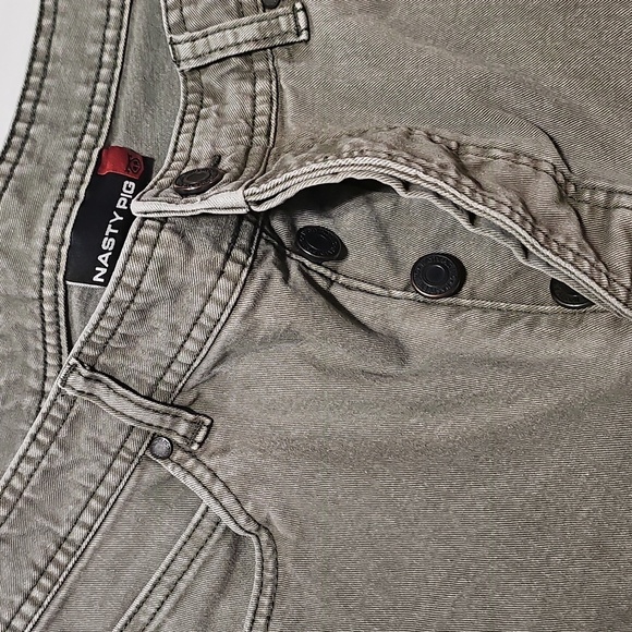 Nasty Pig Button Fly Slim Straight Jeans Size 33 - Picture 2 of 6